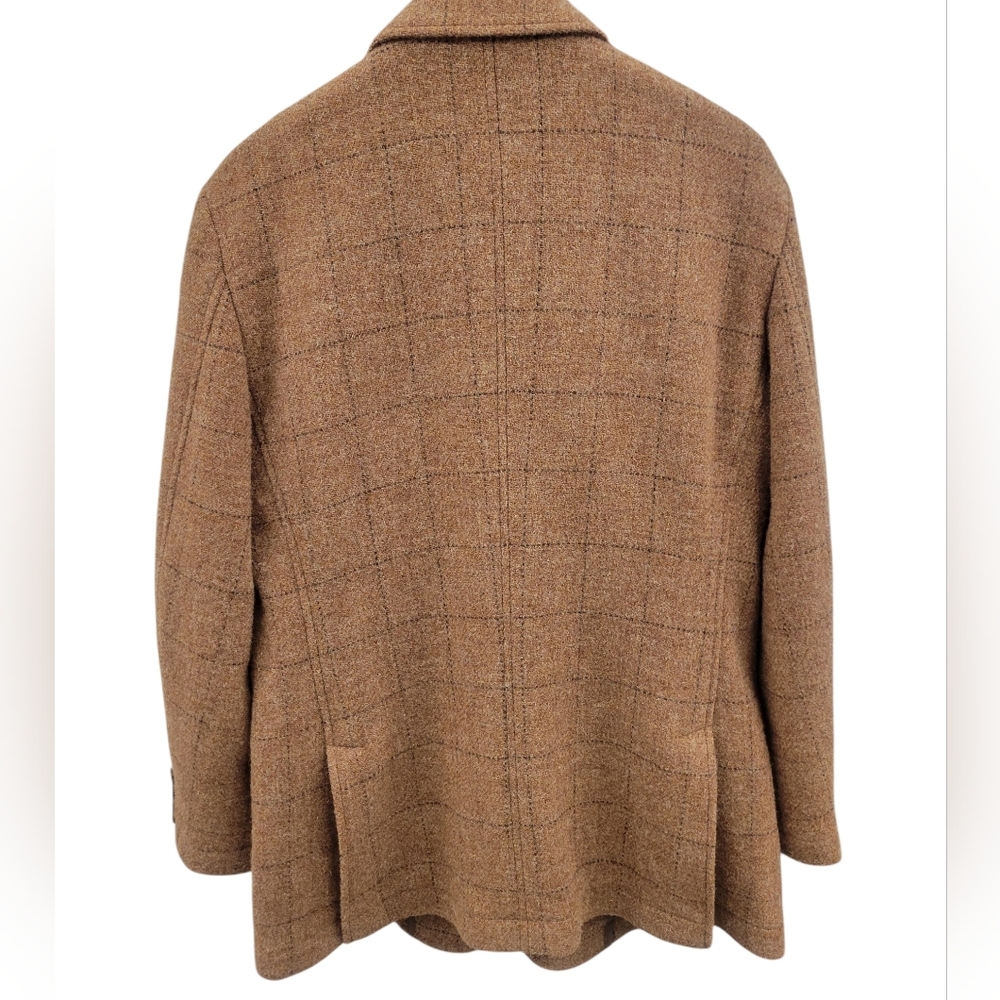 Timothy Everest Harris Tweed Brown Windowpane Blazer - Picture 5 of 11